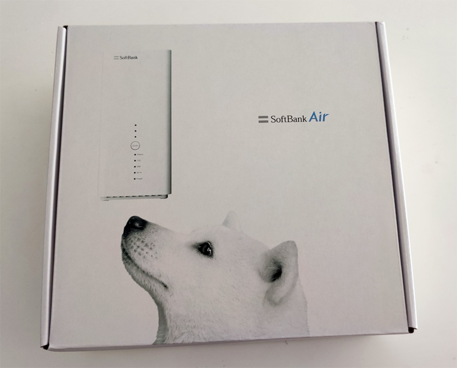 SoftBank Air お父さんデザインのパッケージ
